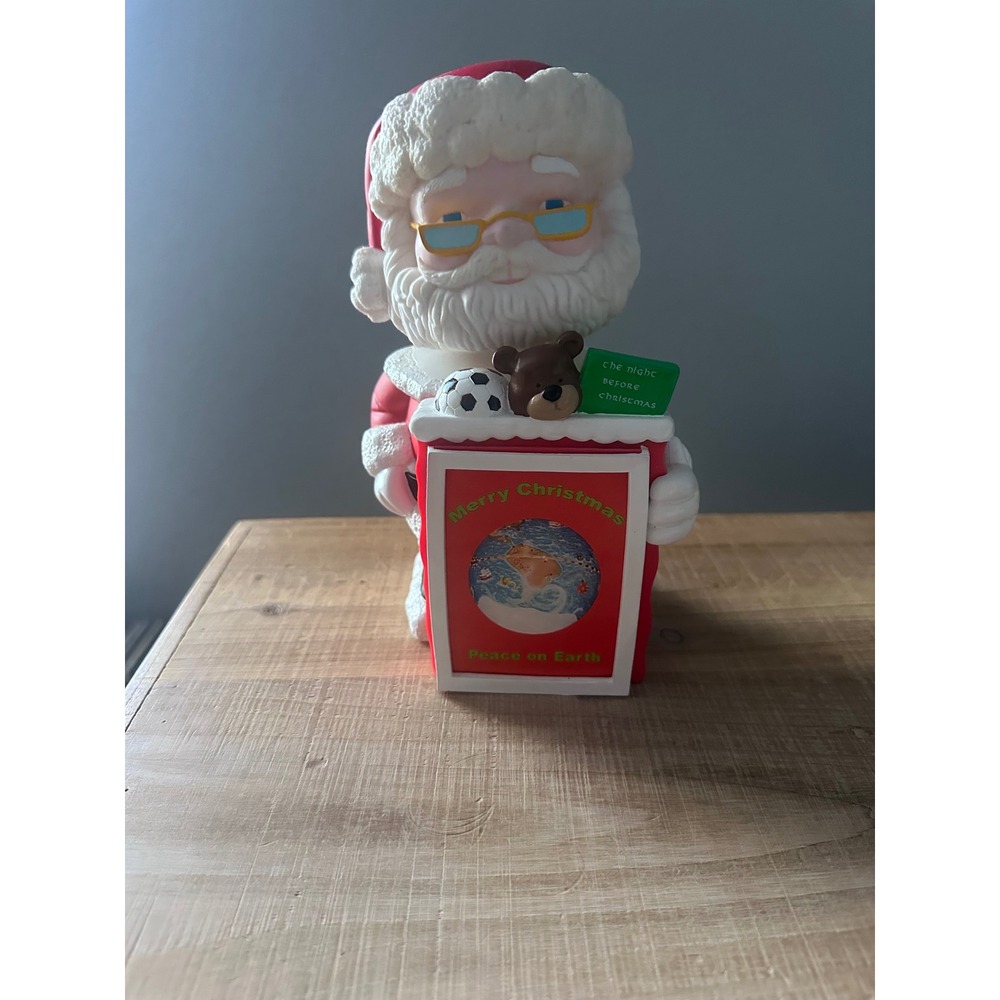 HolidayBobbleheads Inc Bobbleheadsanta First Edition Santa Claus Figurine Red